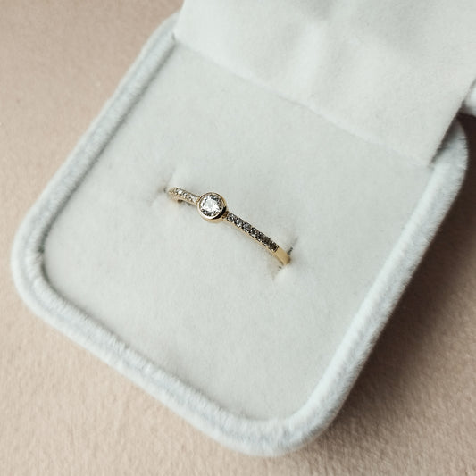 Anel de Noivado - Solitário SPG33 - A Bijuteria