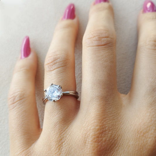 Anel Solitário AB34 - A Bijuteria