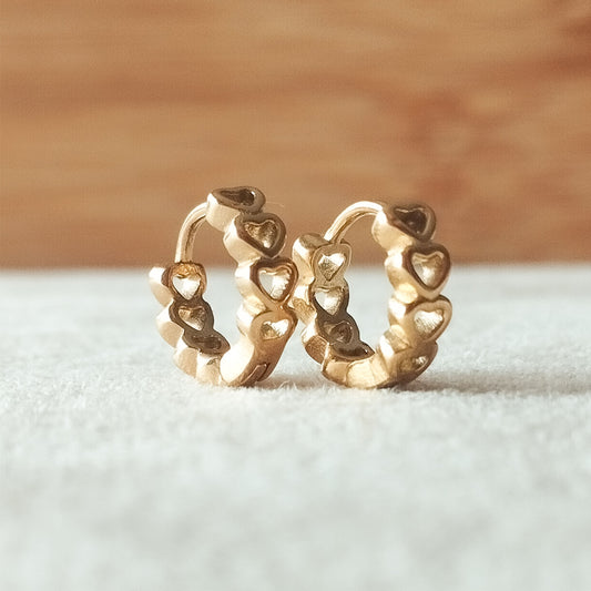 Argolas Coração - A Bijuteria